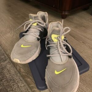 Women Gray and Yellow Athletic Shoes